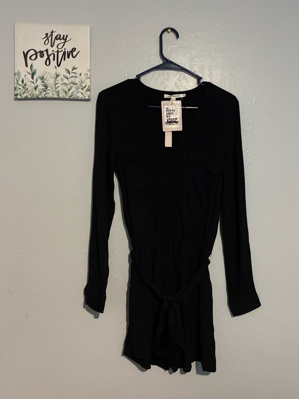 Avec Les Filles A Story Told By Joyce Azria Black Romper Size XXS